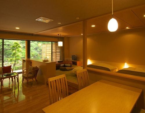 別邸六花露天風呂付き和洋室「木蓮」