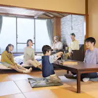 ห้องพักสแตนดาร์ดแบบญี่ปุ่นและตะวันตก เตียงคู่ *ตัวอย่างห้องพัก