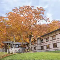 โรงแรมที่ล้อมรอบด้วยป่าบีช.