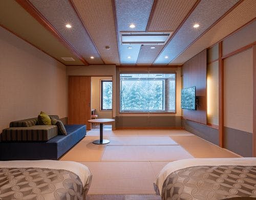 囲炉裏付きビューバス付客室