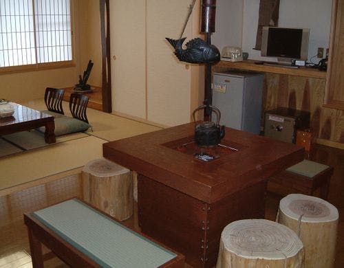 囲炉裏付きビューバス客室2