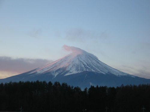 晴れた日にはお部屋から富士山が見えます。