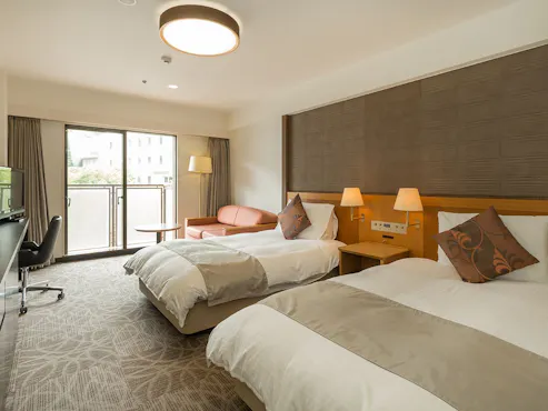 ห้องพักแบบตะวันตกเตียงคู่