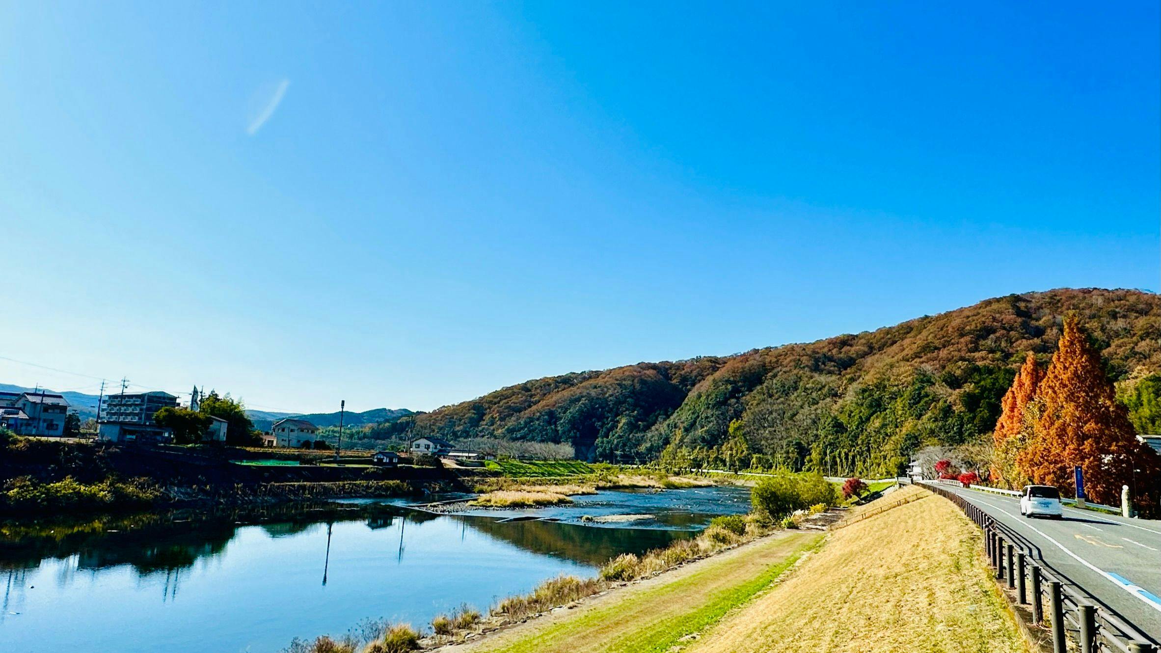 แม่น้ำโยชิโนะที่ไหลผ่านหน้าคุณ