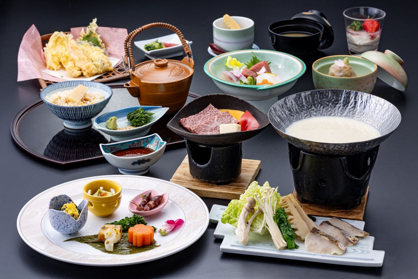 <봄 추천> 삼치 두유 전골과 죽순 제철 가이세키.