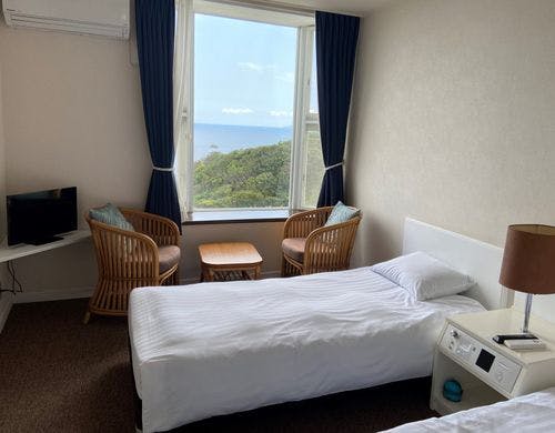 窓から太平洋を一望。