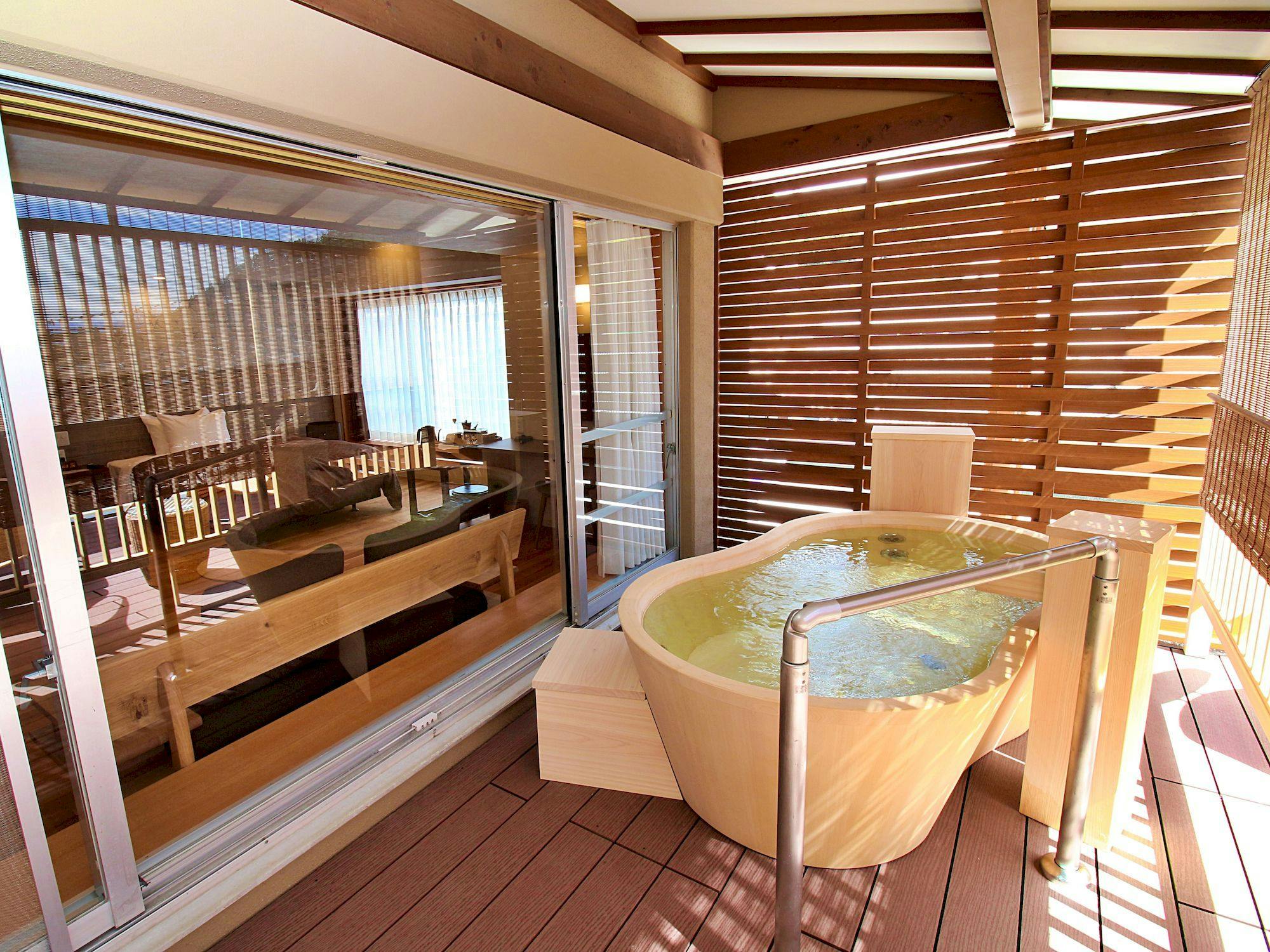 Kamar dengan pemandian terbuka 【Kokoro Manzuki】