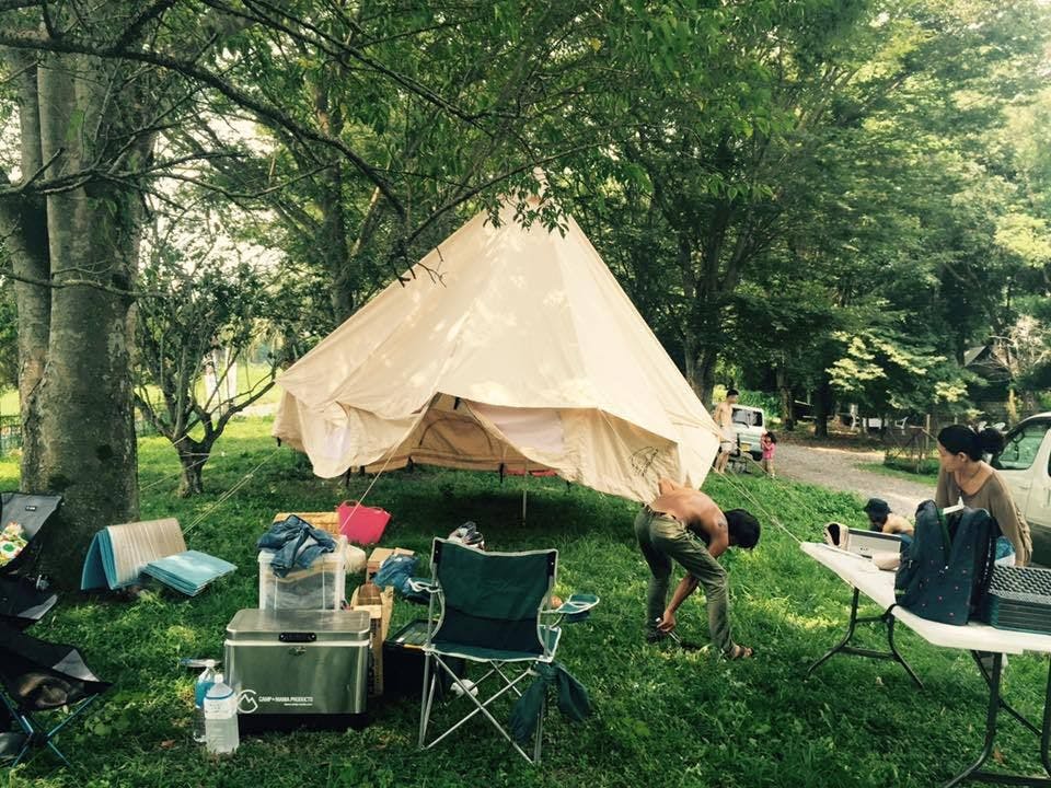 大型鐘形帳篷安裝示例