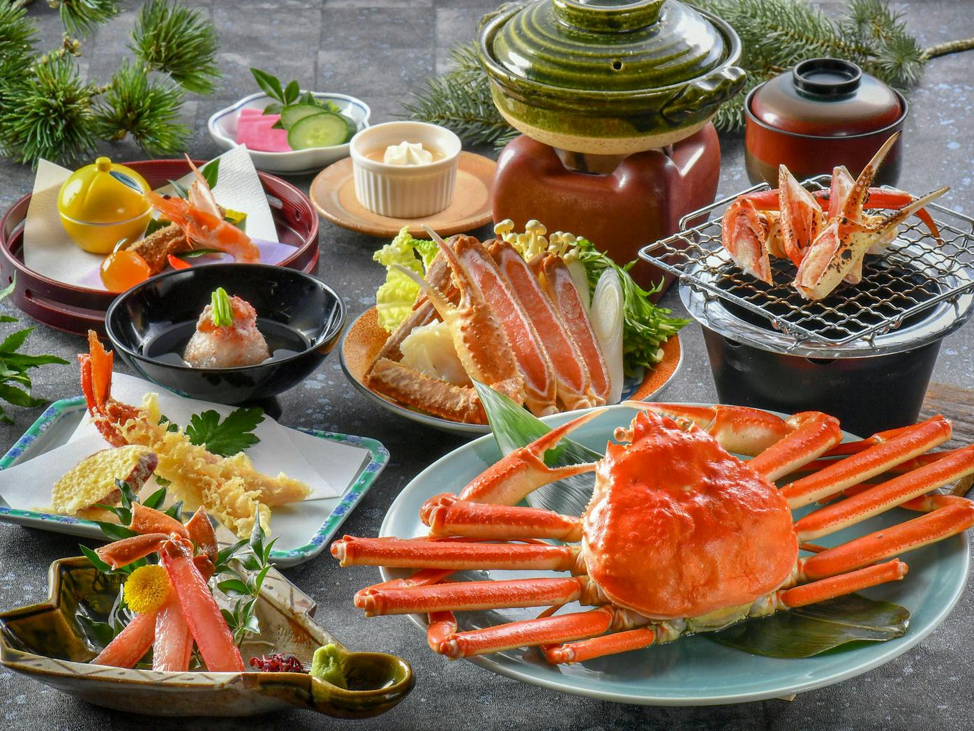 あわら温泉 みのや泰平閣 - 【冬の味覚】蟹料理の王道「茹で蟹・蟹刺し