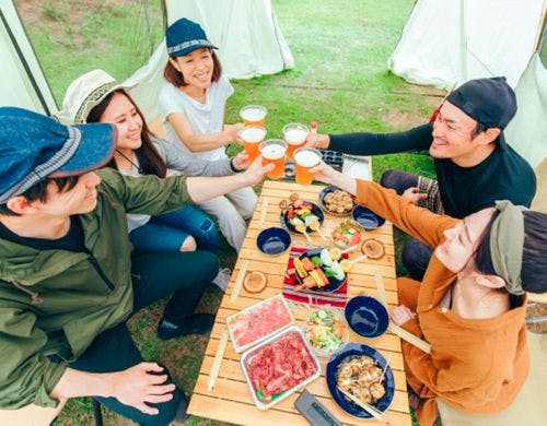 開放的な外で楽しむBBQは楽しさ満載！