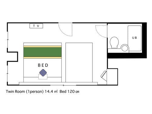ゲストルーム：ツイン