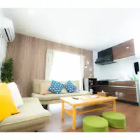 ห้องนั่งเล่น Kouri Island Rotels