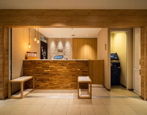 こちらでチェックインをお迎え致します