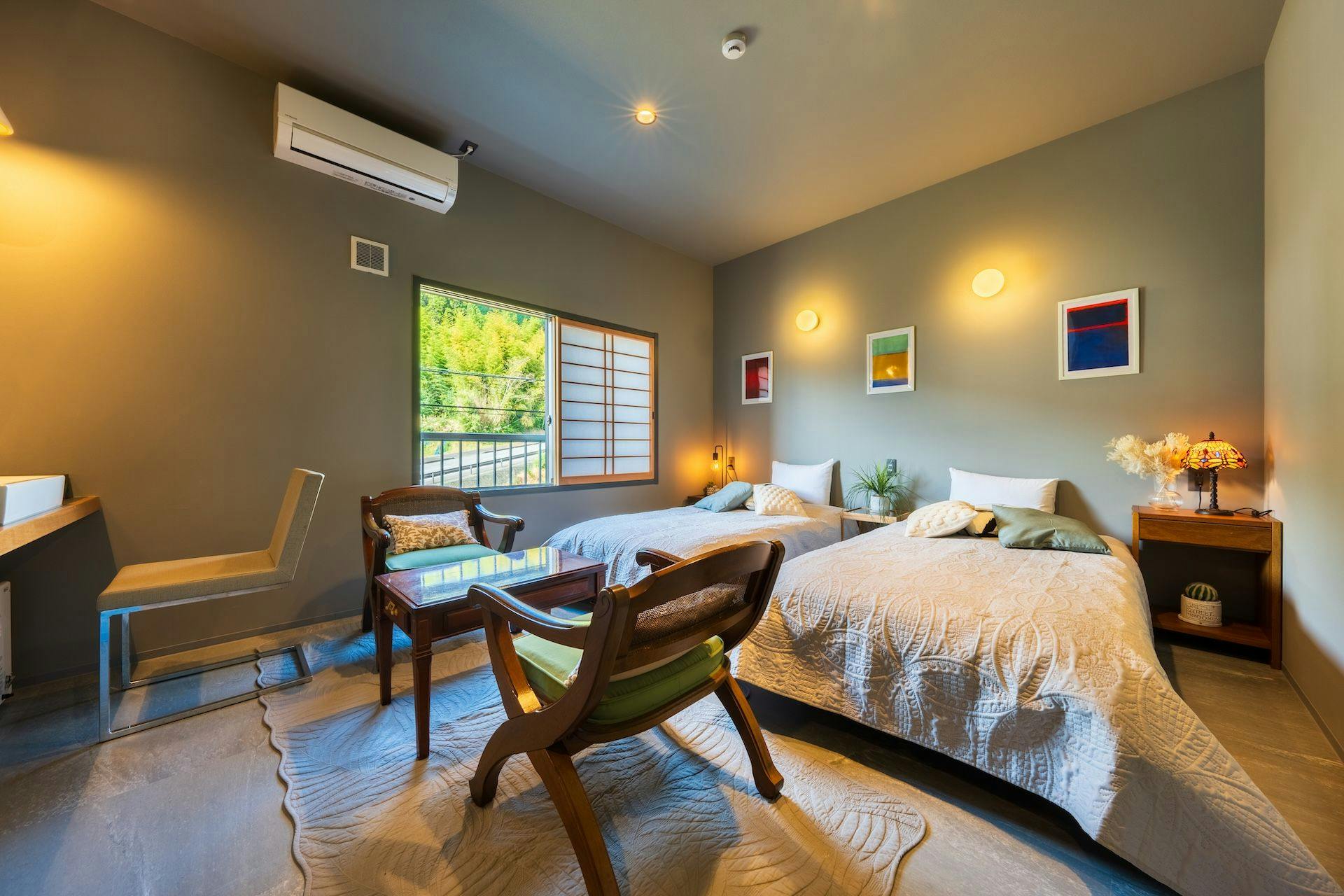 【บ้านสไตล์ตะวันตก】ห้องหมายเลข 2・ห้องสไตล์ตะวันตก／เตียงคู่