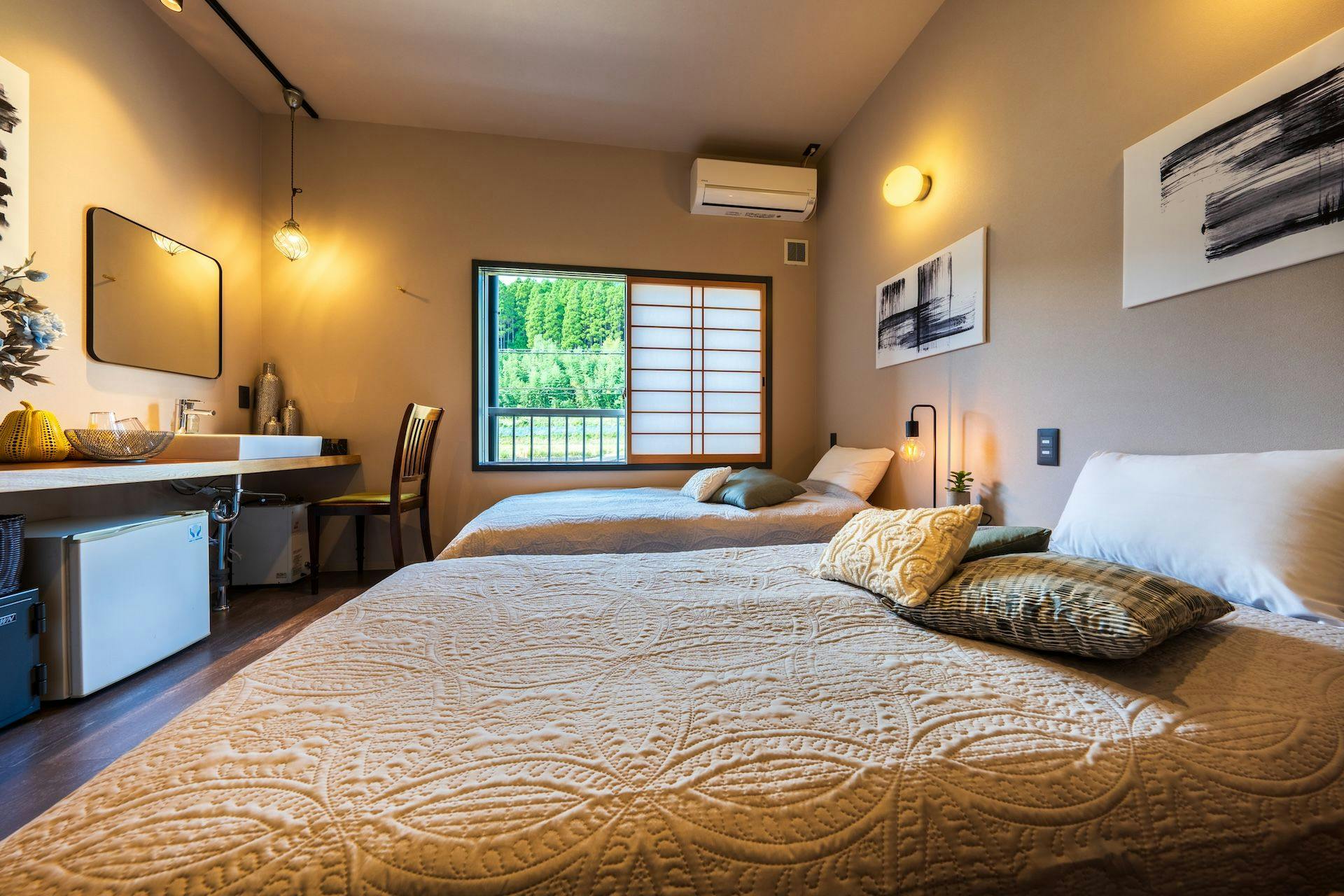 【คฤหาสน์สไตล์ตะวันตก】ห้องหมายเลข 3・ห้องสไตล์ตะวันตก／เตียงคู่