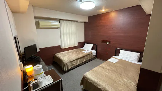 ห้องพักเตียงคู่ สูบบุหรี่/ปลอดบุหรี่ ※ สามารถเชื่อมเตียงได้