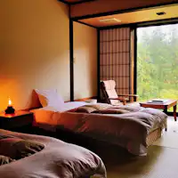 1F ห้องพักแบบญี่ปุ่นโมเดิร์นเตียงคู่ (เตียงเดี่ยว)