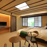 ■【น้ำพุร้อนพร้อมห้องอาบน้ำในตัว】ห้องคู่สไตล์ญี่ปุ่นโมเดิร์น ※ตัวอย่าง