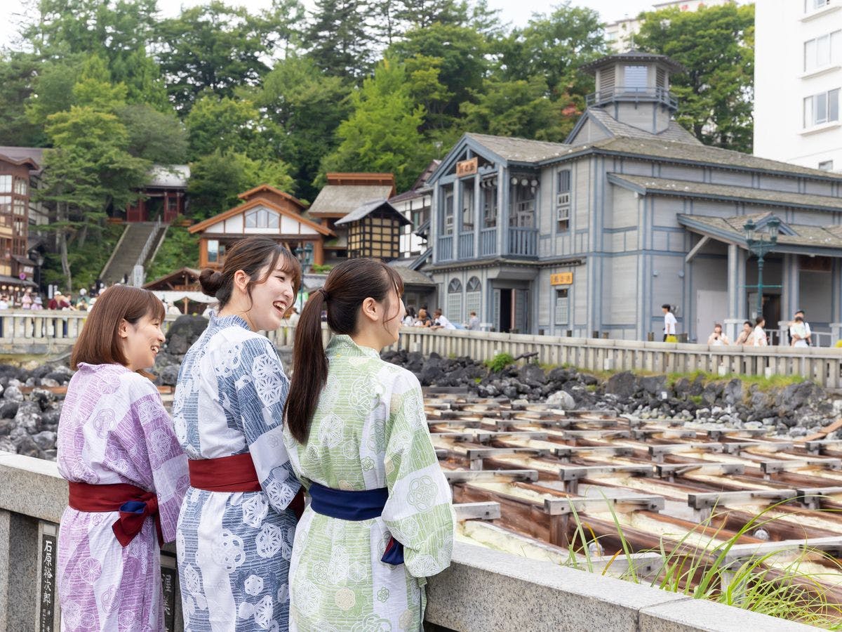 【쿠사쓰 유바타케】쿠사쓰 온천의 상징