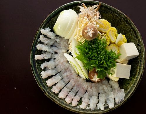 【鱧しゃぶしゃぶコース】鍋具材一例