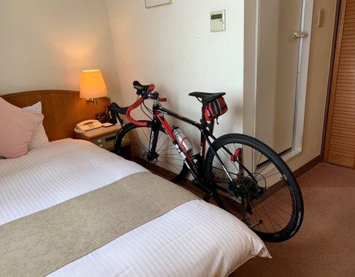 自転車はそのまま客室へ持ち込みOK