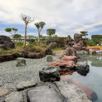 อ่างอาบน้ำกลางแจ้งสไตล์สวน