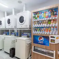 세제가 무료로 제공되어 장기 숙소에서도 안심♪