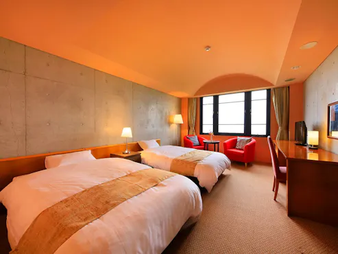 【ห้องพักแบบเตียงคู่มาตรฐาน】