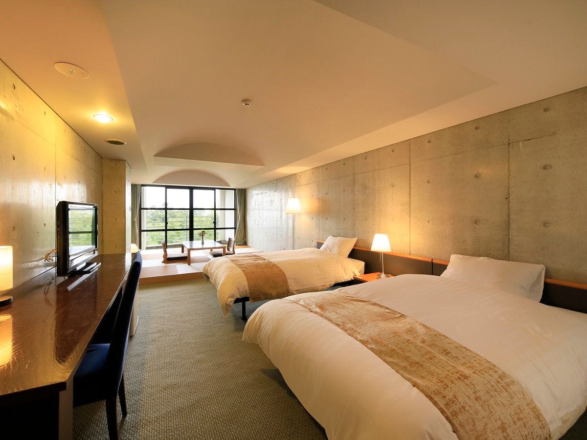 ห้องพักสไตล์ญี่ปุ่น-ตะวันตกแบบโมเดิร์น