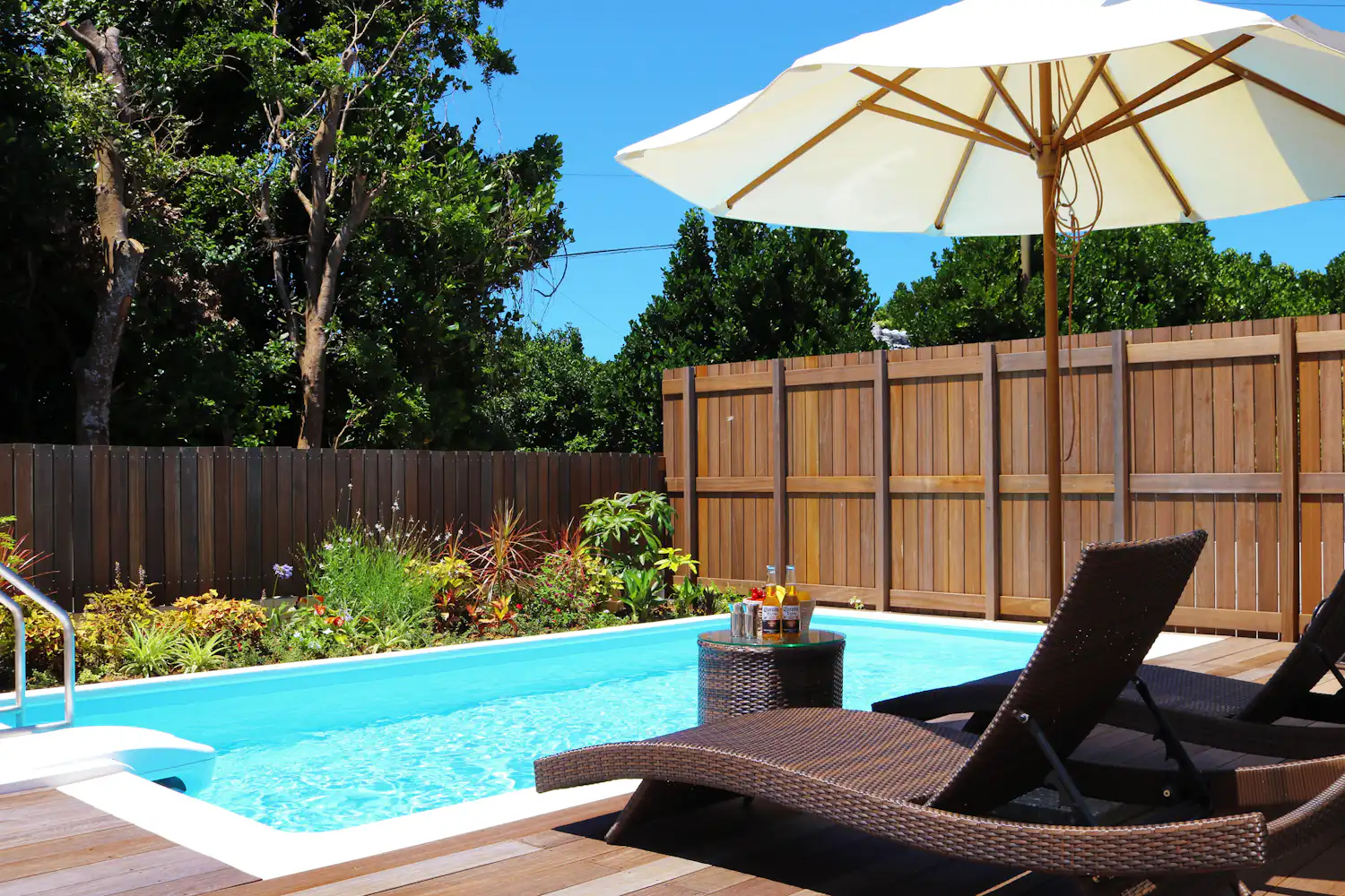 Resort teres dengan ruang peribadi sepenuhnya