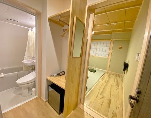 各部屋に専用のシャワー・トイレ完備