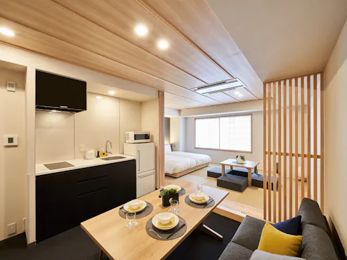 อพาร์ตเมนต์แบบญี่ปุ่นสำหรับ 5 คน