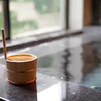 น้ำพุร้อนธรรมชาติที่ใช้น้ำจาก "清正乃湯" ที่มีชื่อเสียงของอิมาบาริ