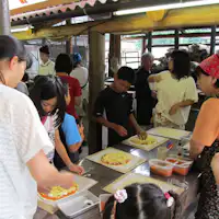 Mari membuat pizza lezat di Bengkel Oven Batu Futami♪