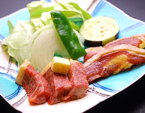 天草大王の溶岩焼き