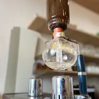 How about Onsen coffee brewed with a siphon?