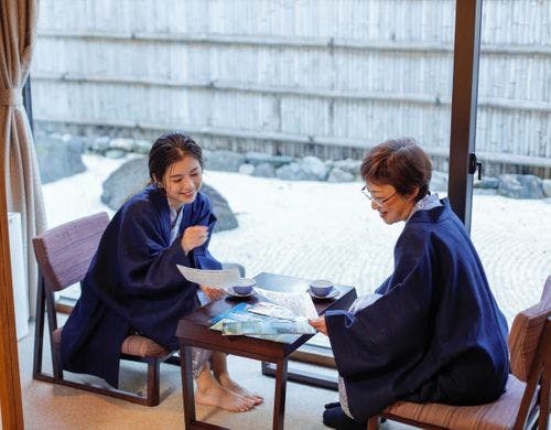 和室6畳｜石庭が見えるお部屋も