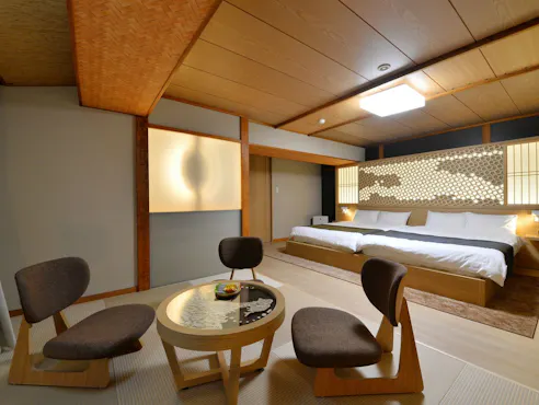 ห้องพักสไตล์ญี่ปุ่น-ตะวันตกแบบโมเดิร์น