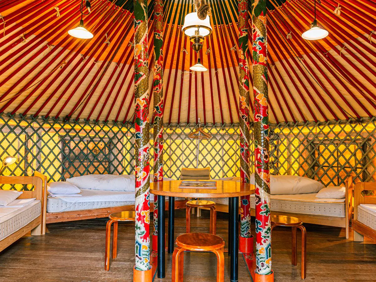 直島町ふるさと海の家つつじ荘 アートに出会う 直島でモンゴル式テント パオ に宿泊 遊牧民プチ体験 全室禁煙 素泊り モンゴル式テント パオ Yahoo トラベル