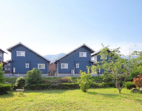 北欧風ログハウスのコテージ