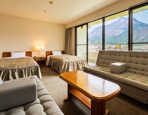 ツインベッド／洋室　由布岳側（禁煙）