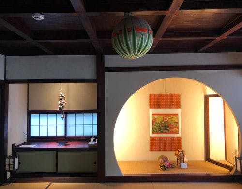 信州紬の古道具をインテリアに