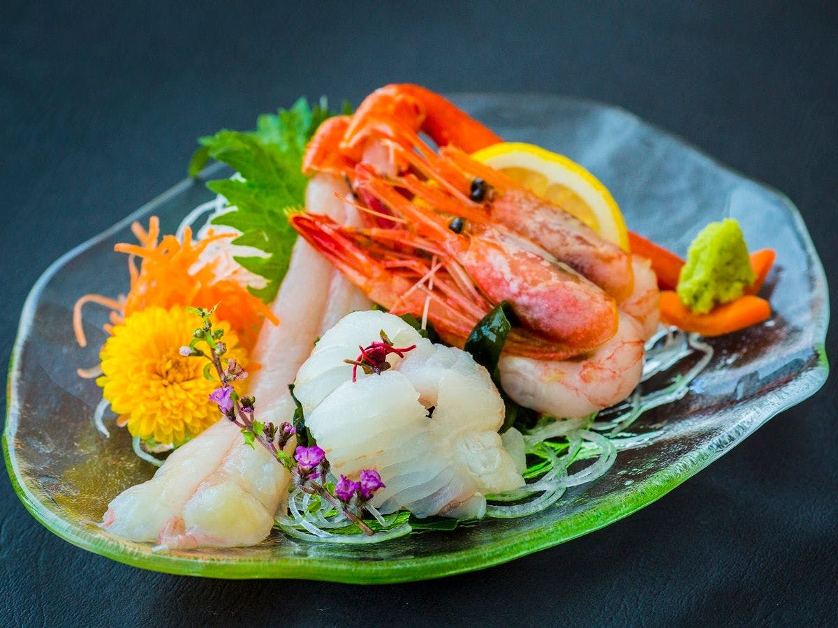 Hidangan lengkap kelas atas kepiting salju merah - Masakan