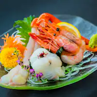 Hidangan lengkap kelas atas kepiting salju merah - Masakan