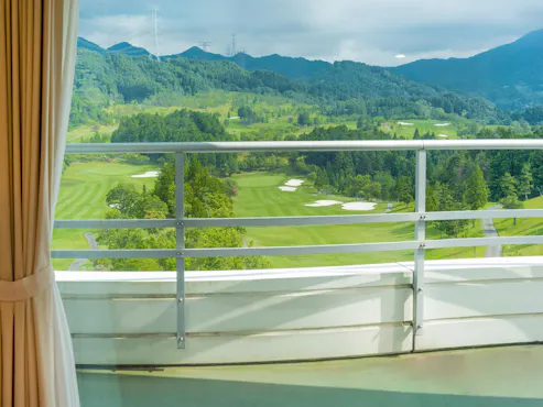 *【ห้องพักสไตล์ตะวันตก】วิวจากห้องพักฝั่งสนามกอล์ฟ