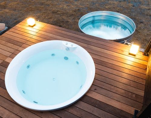 水風呂・ジャグジーも各棟完備です！