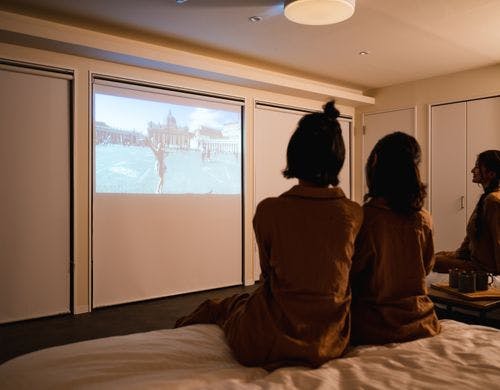 プロジェクターも完備しています