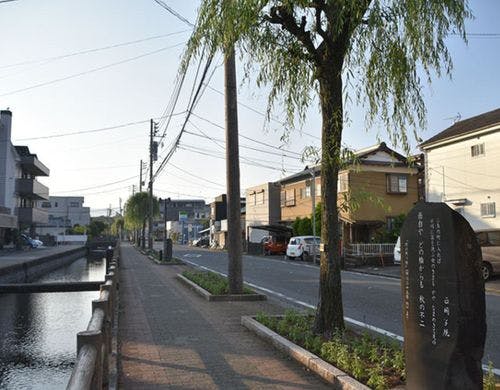 桜川（文学碑）