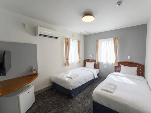 ห้องพักแบบเตียงคู่ (ตัวอย่างห้องพัก)