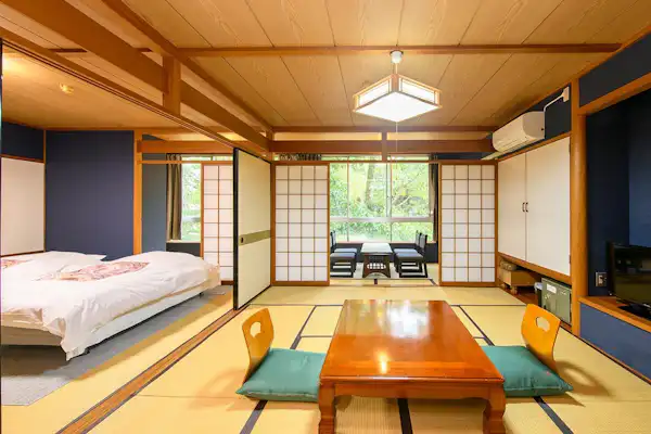 ห้องสไตล์ญี่ปุ่น-ตะวันตก / ห้องนอนพร้อมเตียง + ห้องญี่ปุ่นขนาด 10 เสื่อทาทามิ